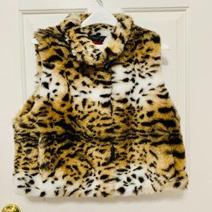 ILLUSION BY SHERRY CASSIN FAUX FUR VEST